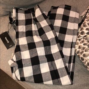 NWT Yours Truly Plaid Pocketed Pants